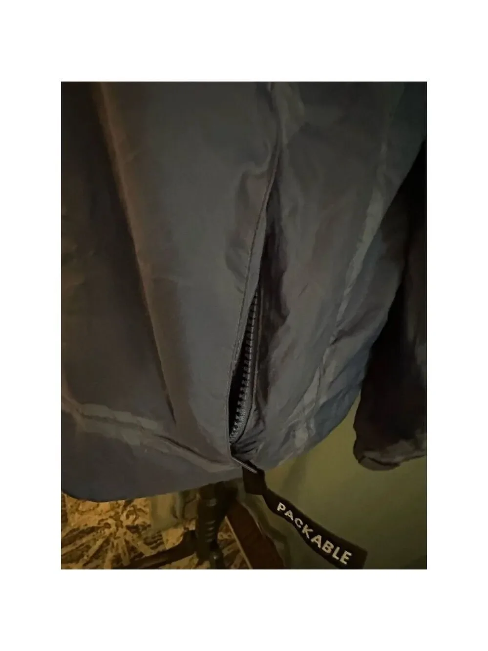 Cabela's Kids XL Blue Packable Hooded Rain Jacket Outdoor Travel